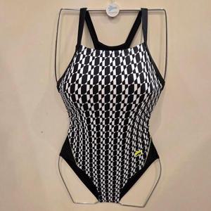 [레노마수영복]LF2F805_여성 체크 X백 실내수영복