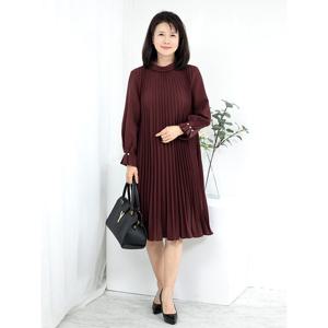 [모슬린]엄마옷 터틀 플리츠 정장원피스 515FGH510 마담/중년여