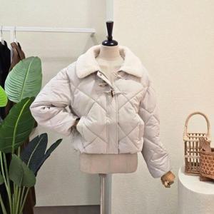 [포커스]FW5K9JP5234_양털 카라 퀼팅 점퍼