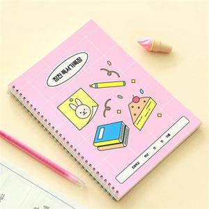 공책 인디고 독서기록장 어린이 초등 나의꿈 칭찬 두면기록 핑크