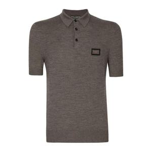 돌체앤가바나 로고 태그 울 셔츠 GXO38TJCVC7