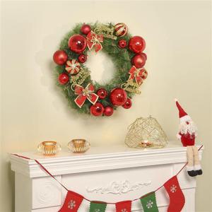 40cm 페스티발 원형 리스 크리스마스 트리 벽 장식 크리스마스리스 원형리스 성탄리스 크리스마스장식