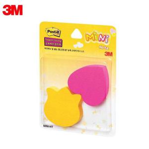 3M 미니 2패드 HT 강한점착용 포스트잇 2개 3M 접착식메모지 사무용품 디자인포스트잇 3M포스트잇 3M문구용품 메모지 문구용품 포스트잇