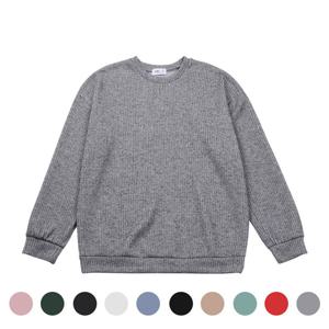 [파파브로]기모 골지 니트 맨투맨 베이직 10컬러 9MI-TSK-GOLJIM