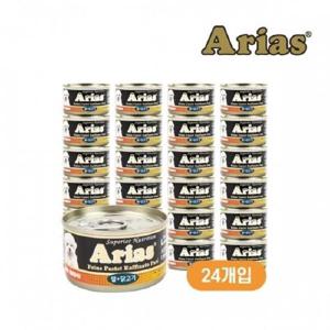 아리아스 저지방 원형 캔 닭고기+쌀 100gx24개 강아지사료 강아지간식 강아지습식사료 강아지화식 애견간식 고양이간식 고양이사료