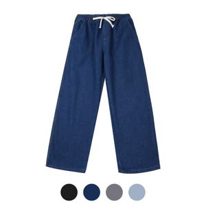 [파파브로]기모안감 와이드핏 이지 밴딩 데님 4컬러 SR-JEK-2003