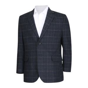 [파파브로]멘즈 중년 부드러운 체크 모직 콤비자켓 DS-COW-105