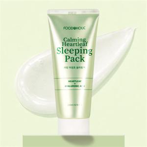 푸드어홀릭 카밍 어성초 슬리핑 팩 200ml /수분크림 수면팩 물광