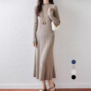 ATMARK 라인플레어슬림니트원피스_AA59OP021G