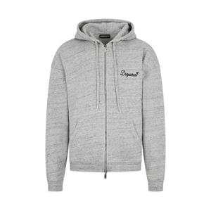 디스퀘어드2 로고 자수 후드 집업 S74HG0184D25026