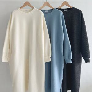 나야홍 / 빅사이즈원피스 V933L512 라운드골지옆트임원피스 MA