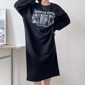 나야홍 / 아이우먼 점프오버속기모원피스 LIV962M601 빅사이즈