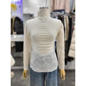 밸리걸 세이브존01 플라워 시스루 레이어드 스판 폴라 블라우스 824690