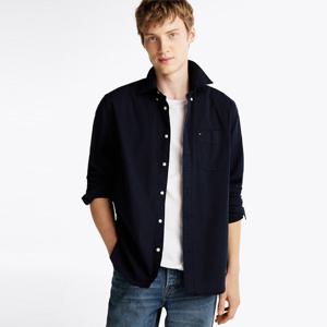 [공식][타미힐피거] [Relax fit] 가먼트다이 트윌 솔리드 셔츠 (T12F0WSH040MT1DW5)