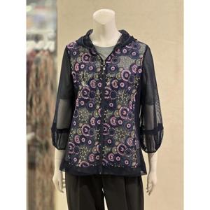 벨리시앙 세이브존01 자수 포인트 메쉬 후드 점퍼 JP5204