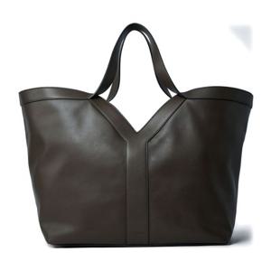 생로랑 브라운 가죽 더블 핸들 토트백 817602 AAEZ33212