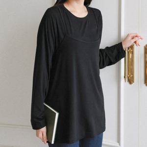 나야홍 / 아이우먼 매듭나시포인트티셔츠 WBX040M601 빅사이즈