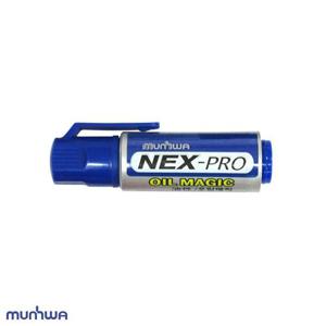 유성매직 문화 넥스프로 오일매직 파란색 4개입