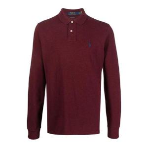 폴로 랄프로렌 로고 디테일 긴소매 폴로 셔츠 710680790095