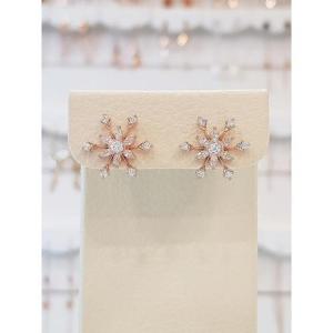 볼라레 세이브존01 반짝임이 좋은 눈꽃 볼드 은침 귀걸이 spe830