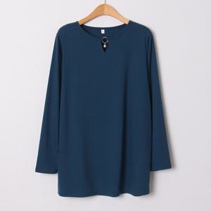 나야홍 / 아이우먼 진주링루즈핏긴팔티 MND132M601 빅사이즈