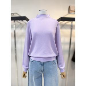 [더아이잗컬렉션]울 백 플리츠 모크넥 풀오버 니트 CS3B1PO421 -