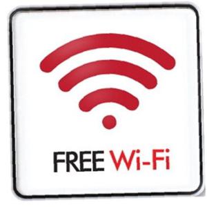 아트사인 Free WiFi 와이파이120x120 표지판 9416