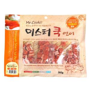 강아지간식 미스터쿡 연어 큐브 1타 300gx5개