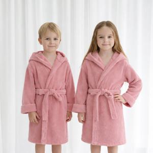 [엔비키즈] 아동 극세사 샤워가운 핑크