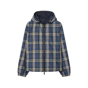 버버리 체크 패턴 리버서블 후드 재킷 8118823