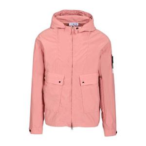 스톤아일랜드 더블레이어 후드 드로스트링 숏 파카 4100052S004