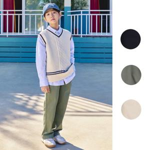 탑텐키즈 MKF1PP3011 공용 코튼스판 스트레이트 치노 팬츠