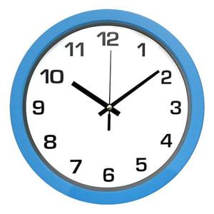 GB8095 무소음 벽시계 블루 28cm 제조한국 벽시계 인테리어시계 무소음벽시계 집들이시계