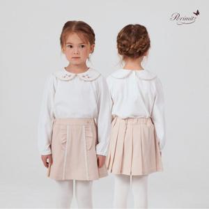 [페리미츠] 플라워 자수 카라 티셔츠(P2612T169_35)