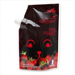 옷탈취제 D18 Pilou 필루 고양이 모래탈취제 딸기향 300g