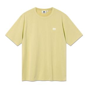 [LEE]LEE 박스 트위치 로고 반팔 티셔츠 레몬 LE2602ST06LM