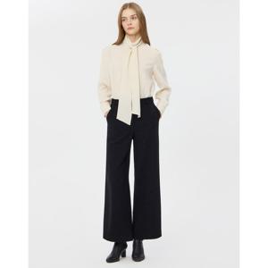 질스튜어트 뉴욕 여성 26SS 블랙 솔리드 울혼방 팬츠 JSPA6B160BK