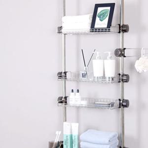 [오너클랜]인기상품 욕실 스텐 봉선반 4단 400 화장실 선반 수납