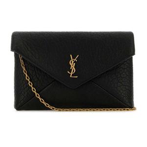 26 SS 생로랑 엔벨로프 로고 플라크 크로스바디 백 블랙 855569AACYT