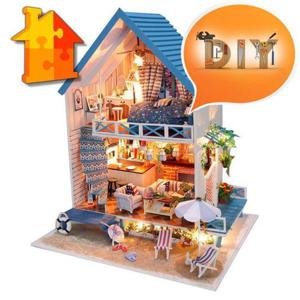 [(주)대통유통]DIY 돌하우스 로맨틱해변별장 미니어쳐 만들기 (1
