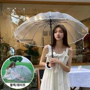 장우산 원터치 자동 투명 비닐 16살대 대형우산 어린이우산