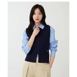 골지 슬림핏 니트 베스트 PS2KV361