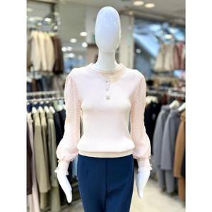 조이너스 세이브존01 시스루 소매 골지 니트 JAEU4WSL250