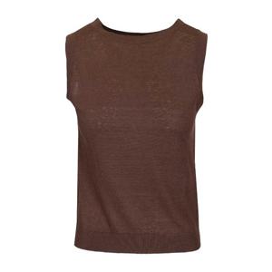 위켄드막스마라 리바 실크 리넨 슬리브리스 탑 2615361122600 0