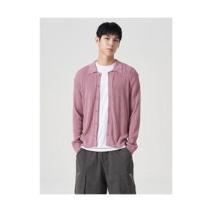에잇세컨즈 8SECONDS 카라 셔츠형 슬림 카디건 라이트 핑크 26475AFY2Y 404754