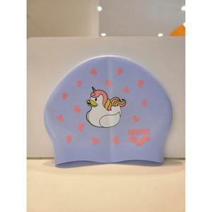 [아레나] 아레나 수영 롱헤어 실리콘 수모 해피덕 A4AC1AC09 BLU A4AC1AC09