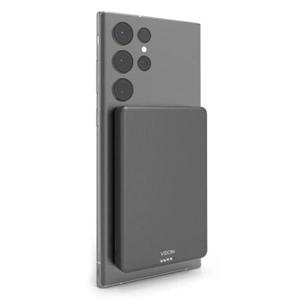 베온 보조배터리 울트라슬림 맥세이프 고속 무선충전 5000mAh (블랙) (C to C 20cm 케이블 포함)