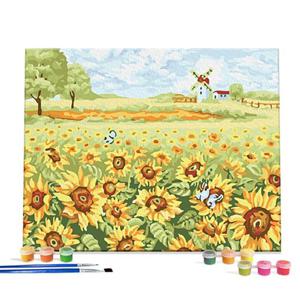 DIY 명화 그림그리기 세트 해바라기와 풍차 40x50