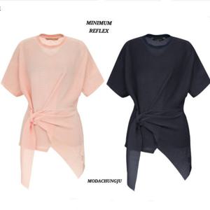 [미니멈]MD 랩 리본 라운드 티셔츠  MD MYBAJI4160_CJ