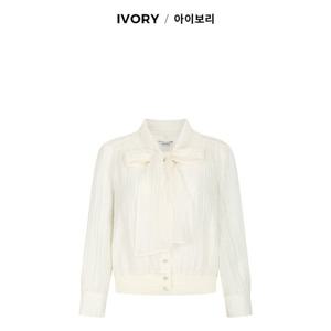 [더아이잗]글리터 타이 브이넥 블라우스 IP4A0BL081_CC